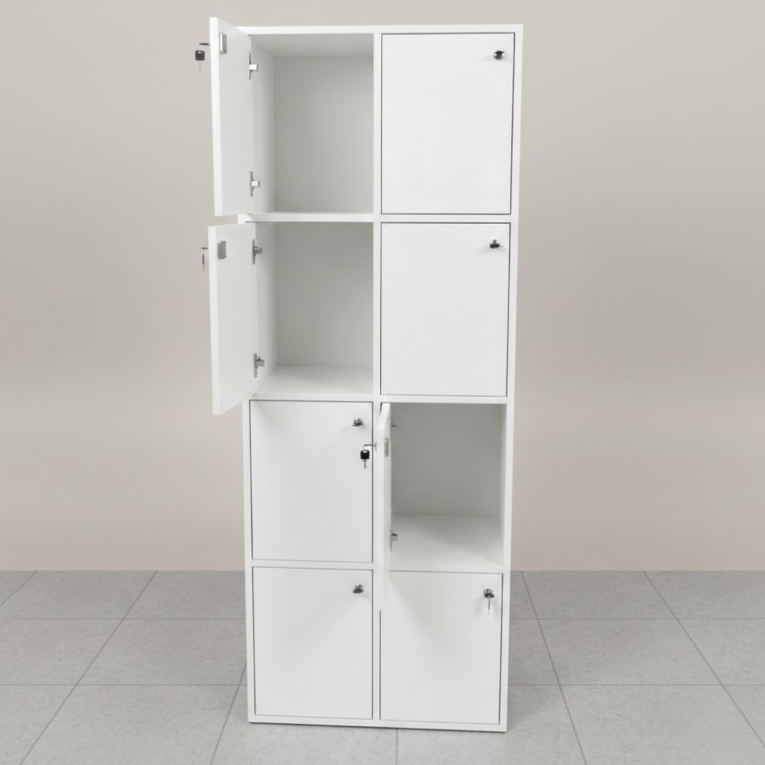 Lockers 8 puertas con llave - Imagen 2
