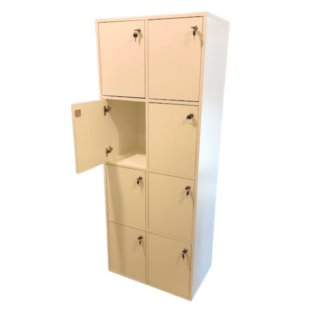 Lockers 8 puertas con llave
